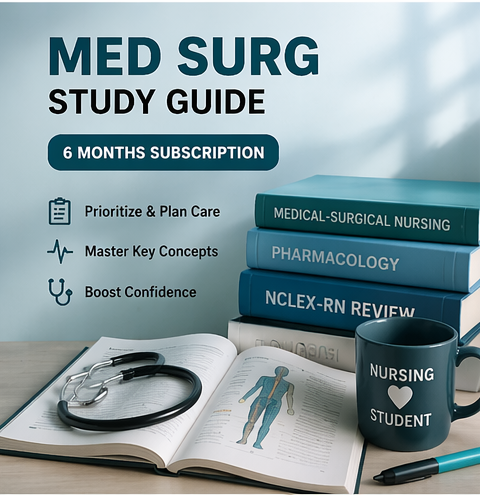 Med Surg Study Guide -6 Months Access